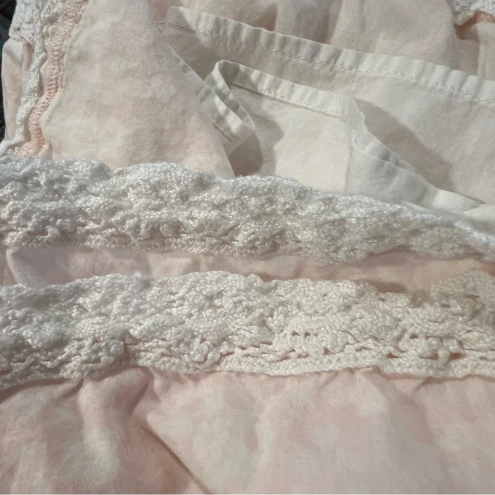 Baby Gap Pink Tiered Lace Dress 12-18M Smocked Spaghetti Straps